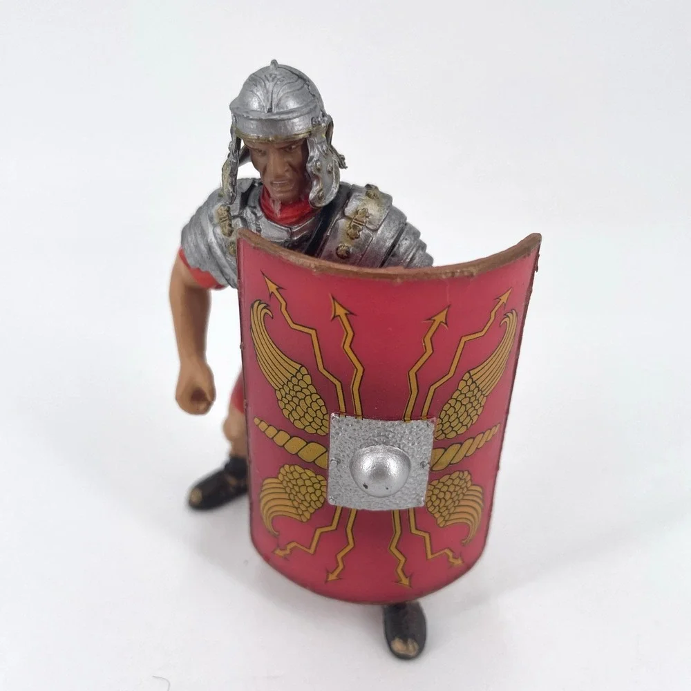 Schleich Medieval Knights Roman Soldier Horse Jousting Shield Lot of 3 Vintage